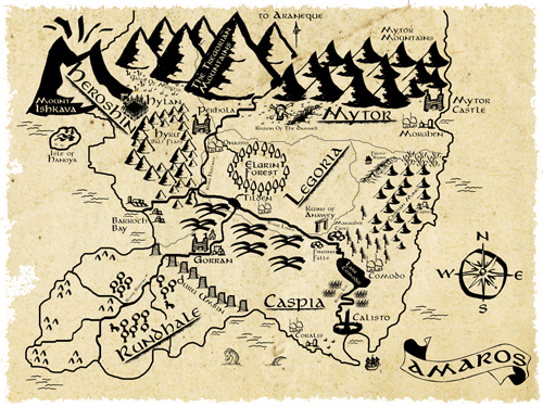 Spirits of Vengeance - Amaros Map